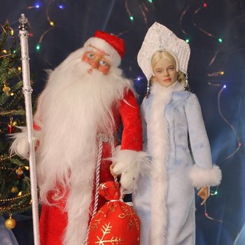 С НОВЫМ ГОДОМ! ч.2 Снегурочка в голубом - ООАК моего авторства