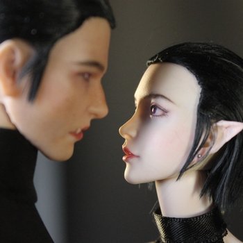 Влюбленные.❤Инфернальная парочка🖤 ООАК моего авторства. Видео + фото