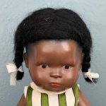 Немецкая винтажная кукла негритенок Schildkrot 34