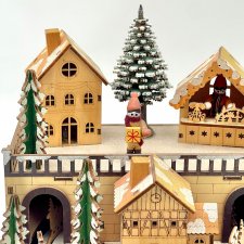 Винтажная музыкальная шкатулка-карусель Erzgebirge