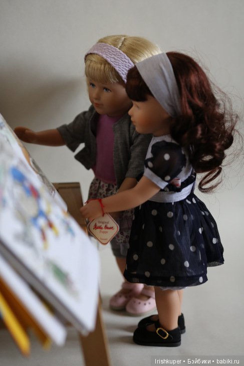 Маша, Ира, и книжка — Куклы Kathe Kruse (Кате/Кэте Крузе): фото (фото 5)
