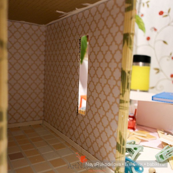 Домик для кукол своими руками 1:12. Часть 2