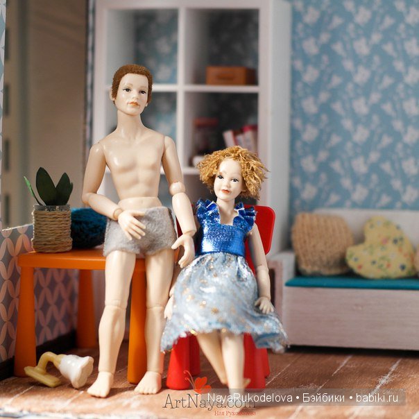 Жители для домика 1:12 — Коллекционные куклы разных авторов (Разное): редкие бренды