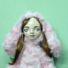 Тедди-долл Аня, кукла ручной работы