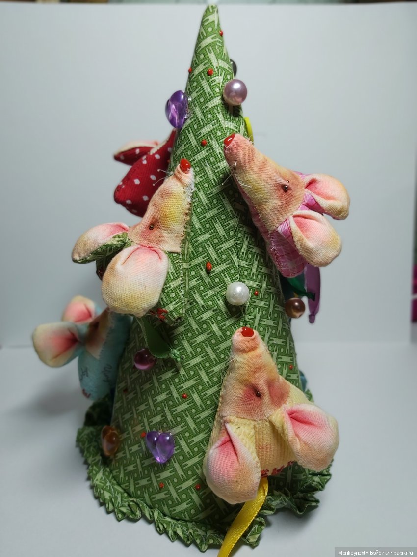Мышиная елочка — Текстильные игрушки и примитивы: кофейные (фото 2)