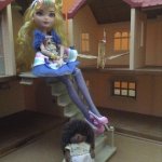 Как мы готовились к конкурсу "Наши куклы со своими любимыми игрушками".