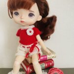 Вязаные наряды для куколки Xiaomi Monst