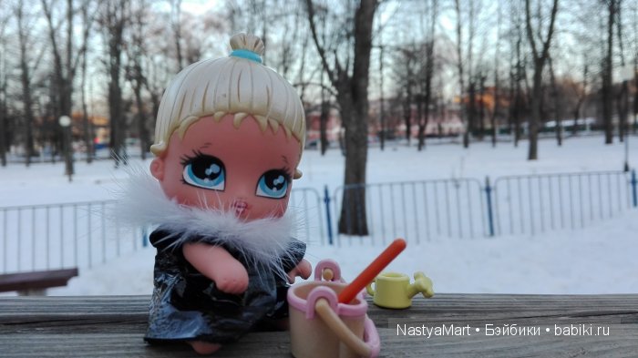 Снежная прогулка моего ангелочка 3