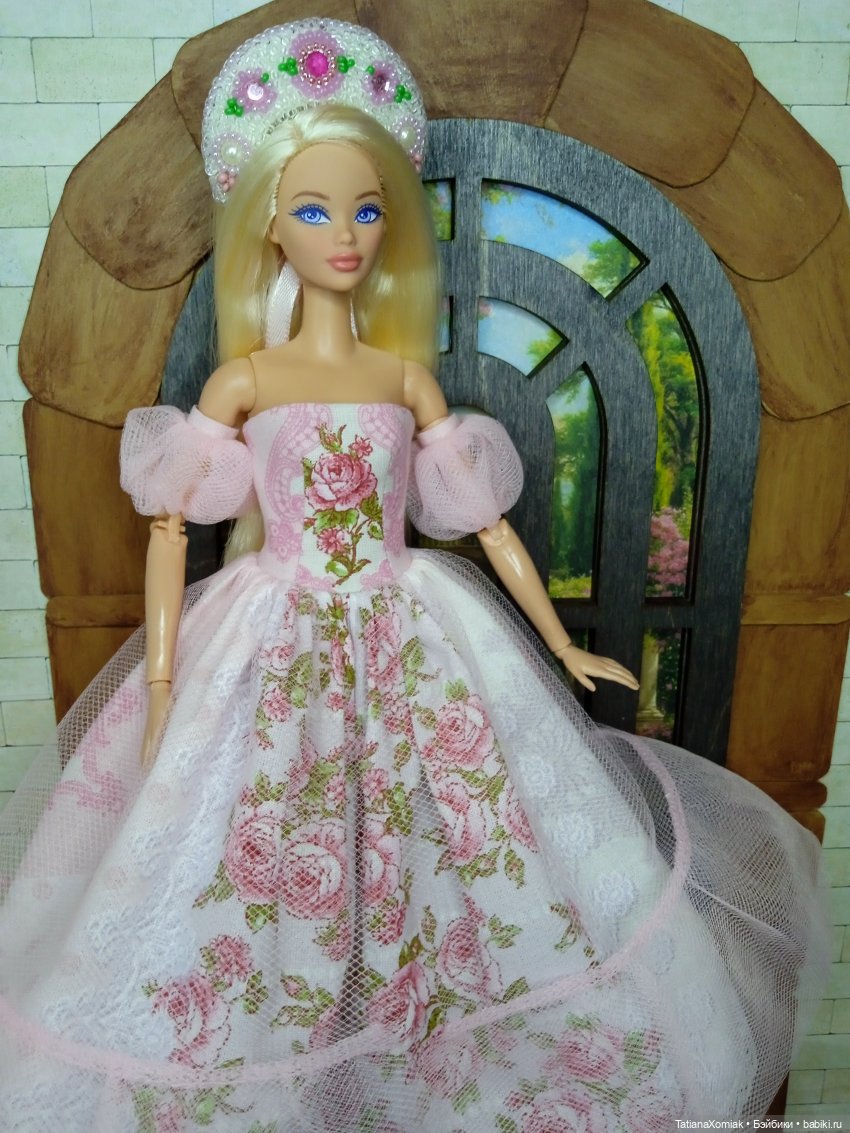 Ателье для кукол "Мышкин дом". Платье для принцессы (фото 7)