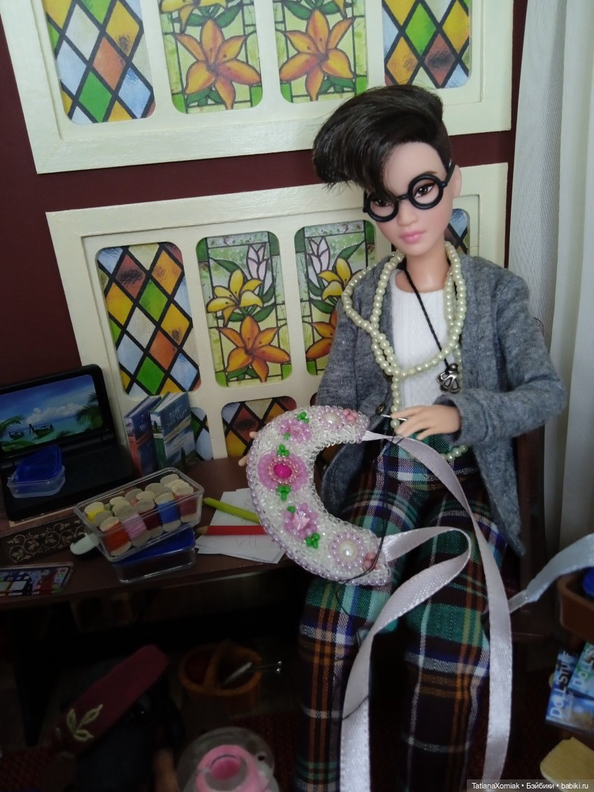 Ателье для кукол "Мышкин дом". Платье для принцессы (фото 5)