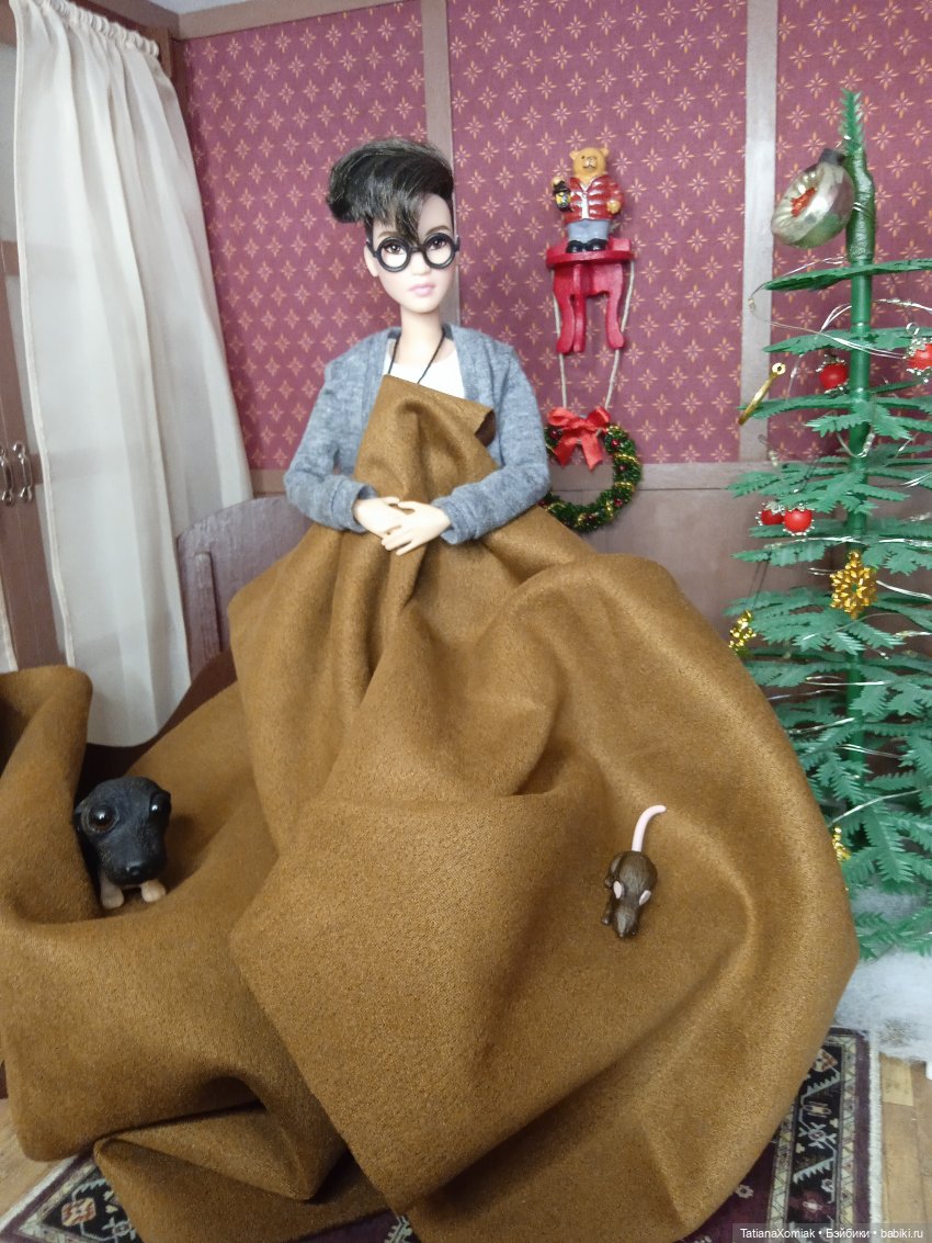 Ателье для кукол "Мышкин дом". Ёлка и Кен в пальто