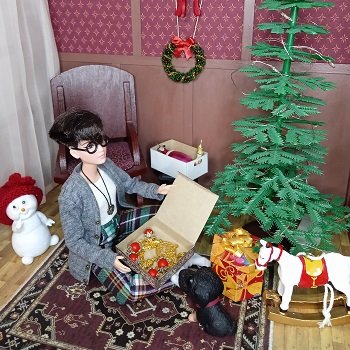 Ателье для кукол "Мышкин дом". Ёлка и Кен в пальто.