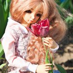 Амина и цветы