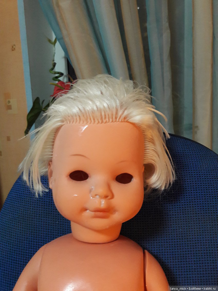 Новая старая кукла ГДР — Реставрация и преображение кукол: ремонт (фото 3)
