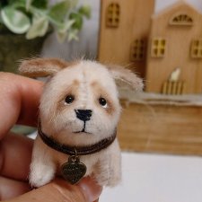 Милый пёсик, собачка для куклы