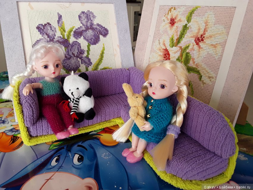 МК диванчика для малышек и не только