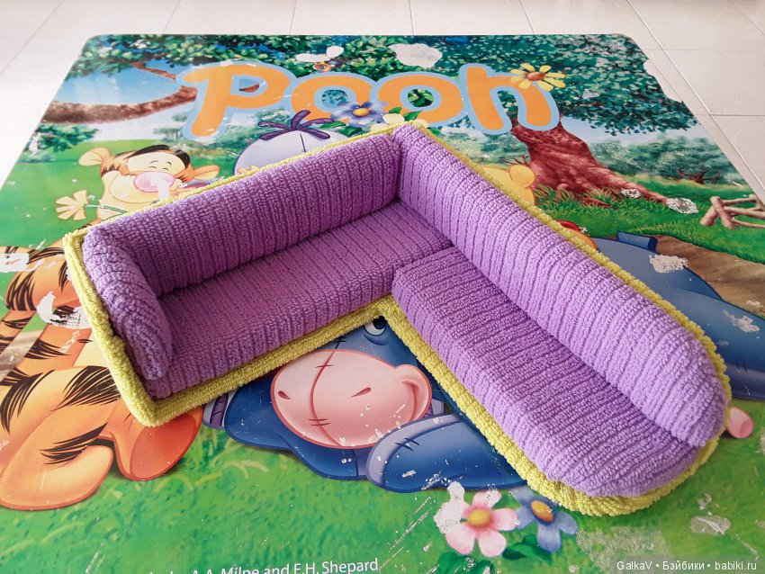 МК диванчика для малышек и не только