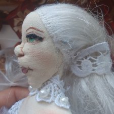 Текстильная кукла невеста