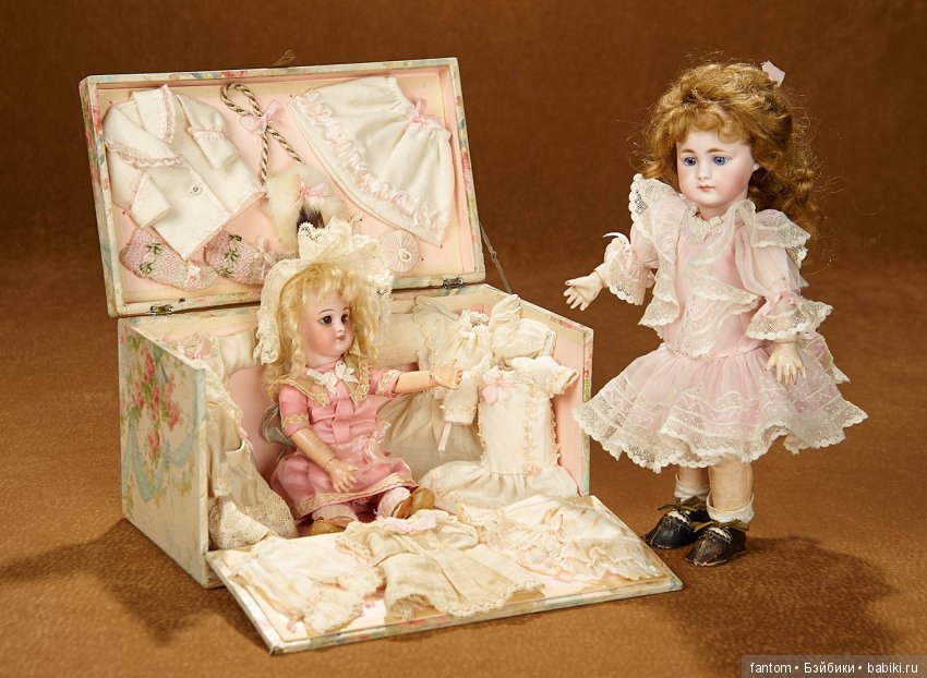 НЕМЕЦКАЯ КУКЛА молд 749, SIMON AND HALBIG, с ОРИГИНАЛЬНЫМ ПРИДАНЫМ