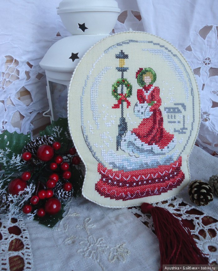 Новогодние украшения с вышивкой (фото 2)
