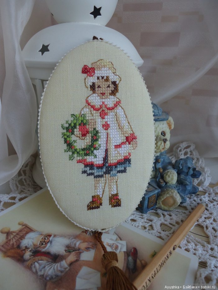 Новогодние украшения с вышивкой