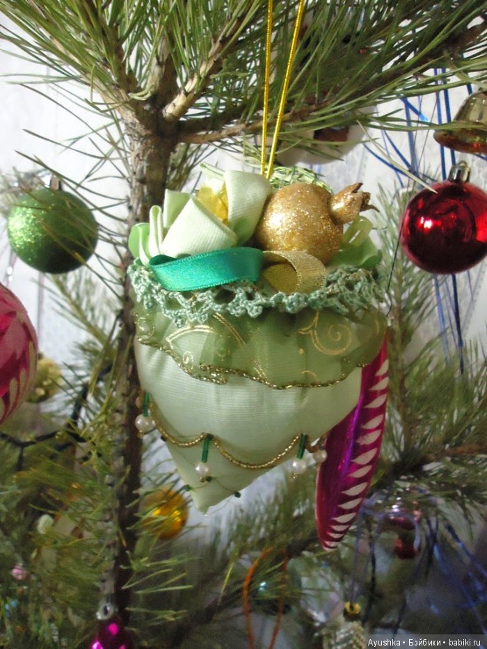 Новогодние украшения с вышивкой