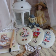 Новогодние украшения с вышивкой