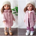 Вязаное пальто Кардиган для куклы Паола Рейна, Paola Reina