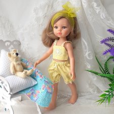 Пижама / нижнее белье для куклы Паола Рейна  Paola Reina Панталоны Лиф/Топ/Майка