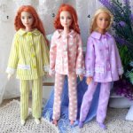 Пижамы для Барби Barbie Курточка Брюки Классический стиль