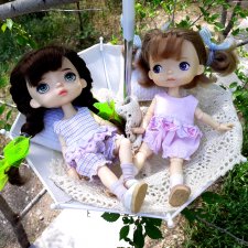 Летние  комбинезоны/песочники/ромперы/пижамки для кукол Монст/ Xiaomi Monst Doll