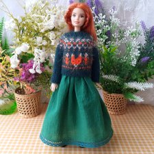 Комплект одежды  для Барби Barbie - Платье, Кардиган