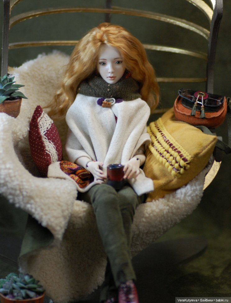 Моя Аглая, фарфоровая девушка JR doll, немного шитья и фото (фото 4)