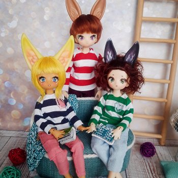 Мое лисо-зайцевое трио.