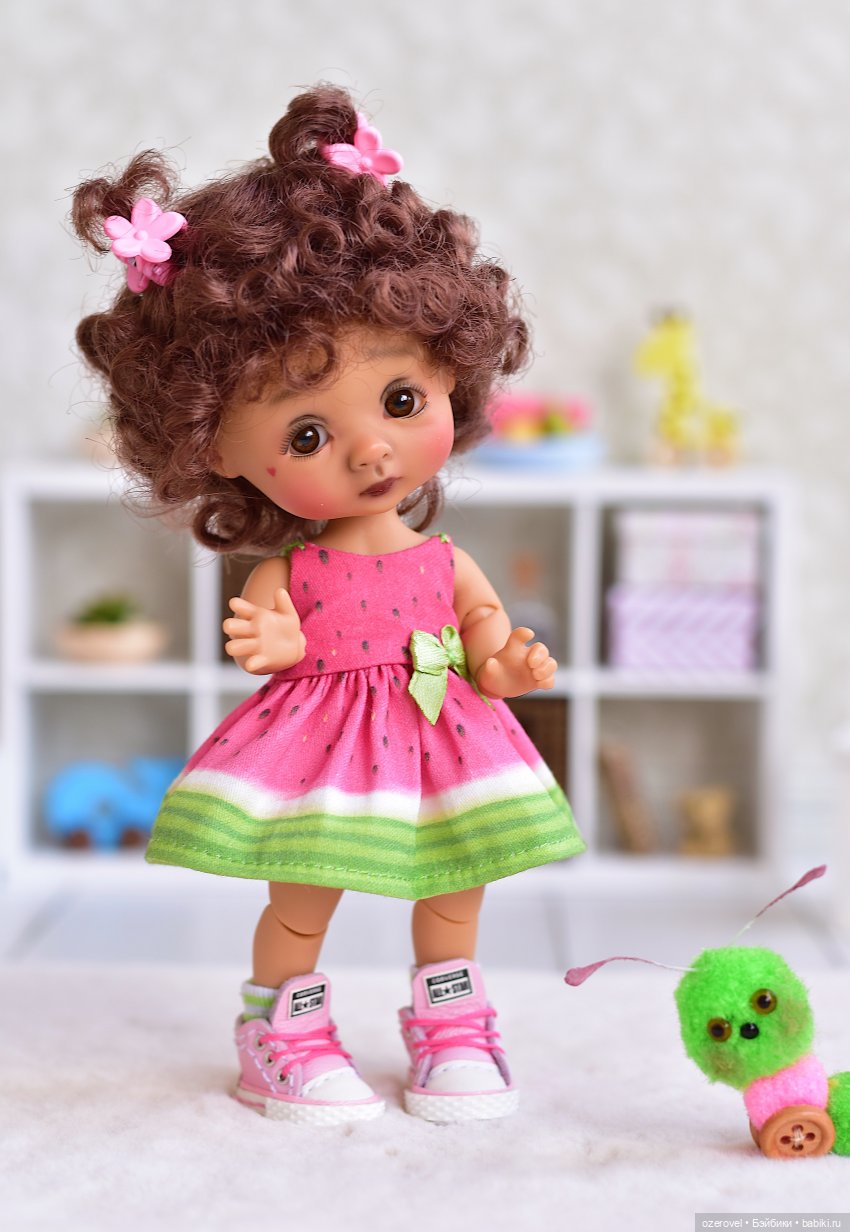 Лето. Девочка. Арбуз — Куклы Nikki Britt (Никки Бритт): авторские BJD (БЖД)
