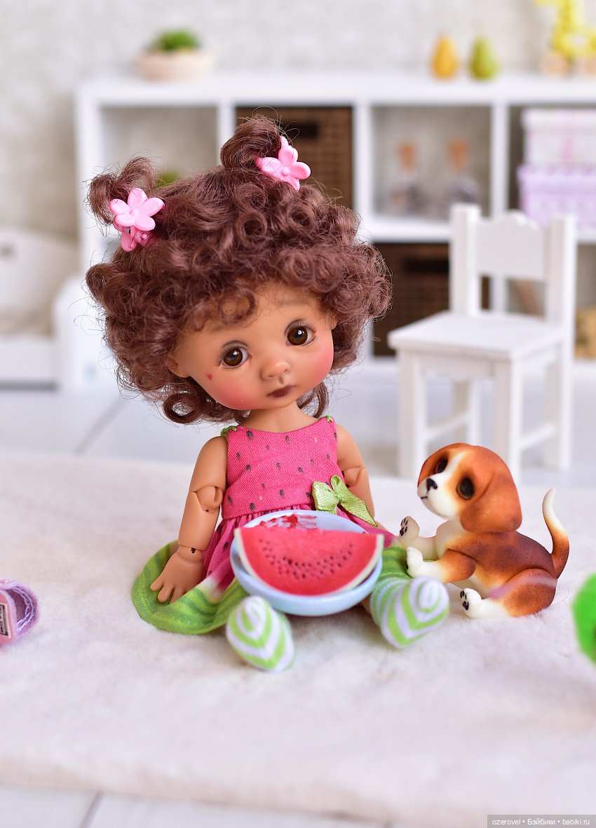 Лето. Девочка. Арбуз — Куклы Nikki Britt (Никки Бритт): авторские BJD (БЖД) (фото 8)