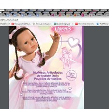 Новинки от Ллоренс (Llorens) полностью виниловые куколки 42 см с 5 точками артикуляции