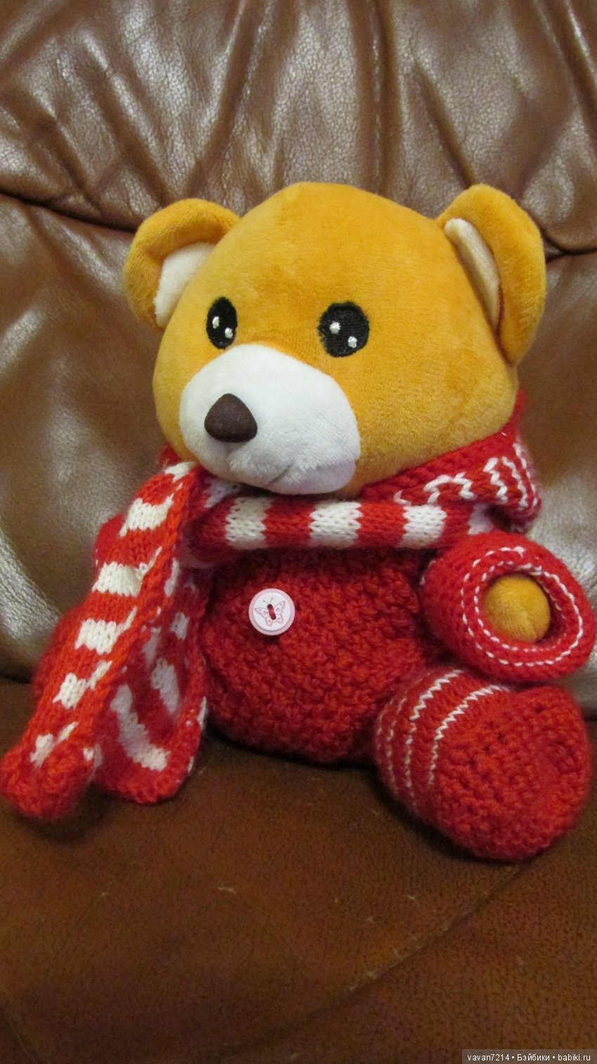 К Маше приехал Мишка в рюкзаке! Из одежды - тоненький шарфик и всё (фото 4)