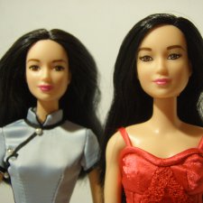 Лея-азиатка и Неко (цена за 2-х кукол)