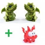 2 крокодильчика (дракончика) + бонус. Цена за весь лот