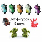 Лот из 9-ти фирменных фигурок + бонус: чемодан с аксессуарами от Disney Animators'