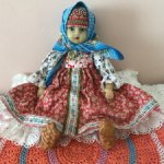Кукла с мягким телом "Звёздочка" СССР винтаж