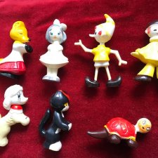 Коллекция фигурок из колкого пластика "Золотой ключик" СССР. Тамбов.