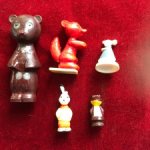 Набор кукол-игрушек из колкого пластика "Теремок", г. Тамбов, СССР