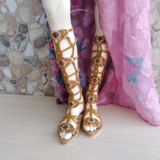 Обувь в стиле "Макрамэ". Сандалии