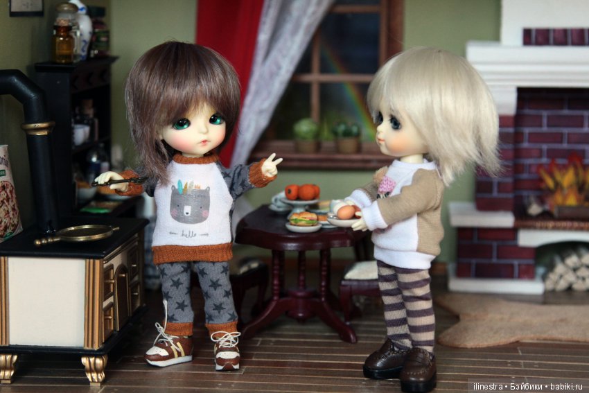 Каникулы с Хару и Басей: Готовим завтрак