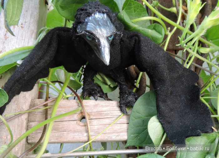 ворона питомец для bjd