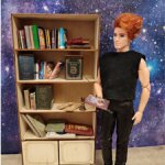 Шкаф книжный с дверцами