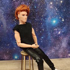 Круглый табурет 1:6