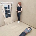 Румбокс с окном и дверью 1:6